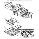Kenmore 11071422100 top and console assembly diagram