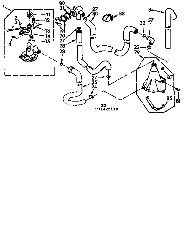 Kenmore 11071422210 water system diagram