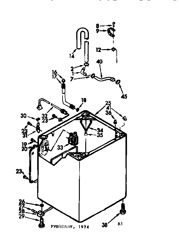 Kenmore 11071430410 cabinet parts diagram