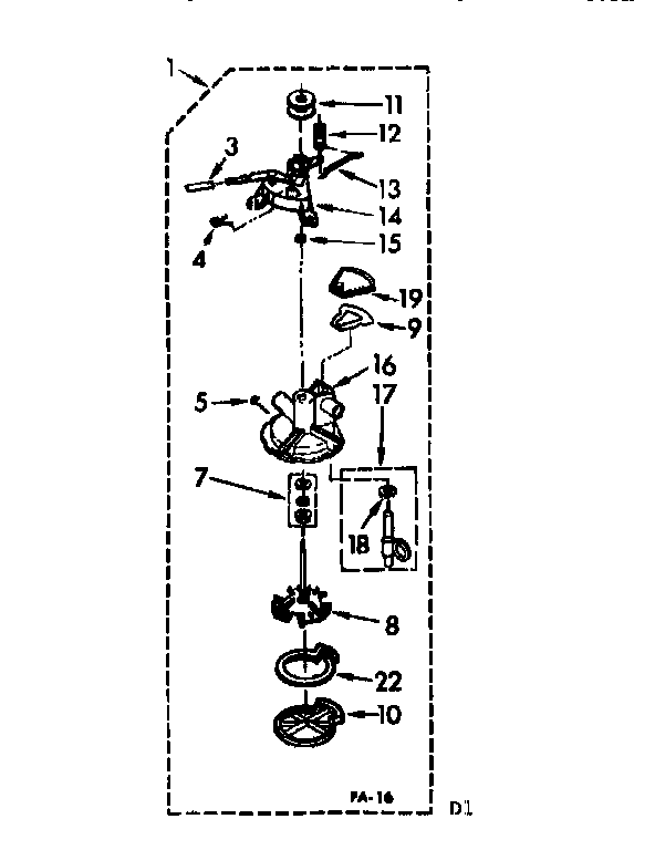 Kenmore 11071430410 pump assembly diagram