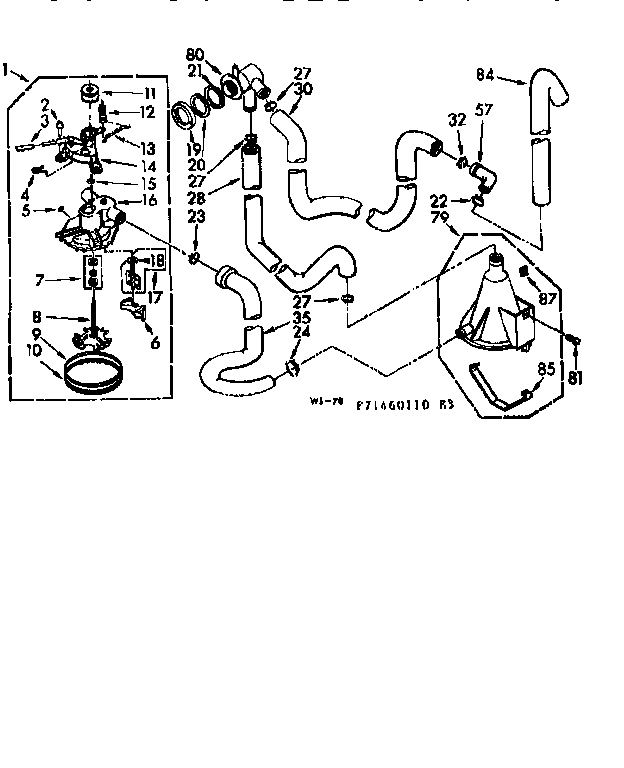 Kenmore 11071460210 water system diagram