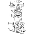 Kenmore 11071461610 tub and basket assembly diagram