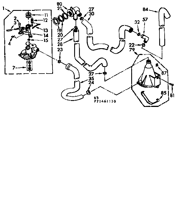 Kenmore 11071461610 water system diagram