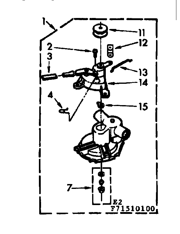 Kenmore 11071510100 pump assembly diagram