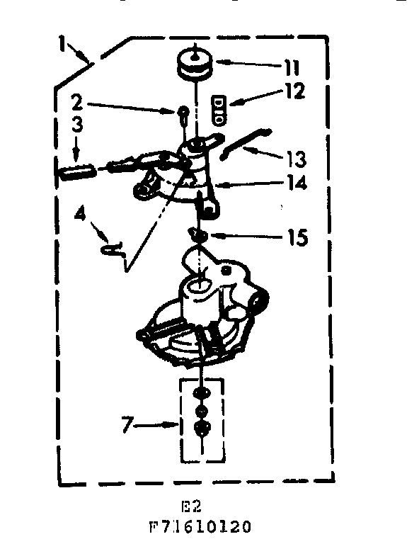 Kenmore 11071610120 pump assembly diagram