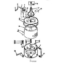 Kenmore 11071670210 tub and basket assembly diagram