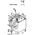 Kenmore 11071770200 cabinet parts diagram