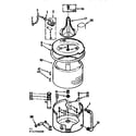 Kenmore 11071770200 tub and basket assembly diagram