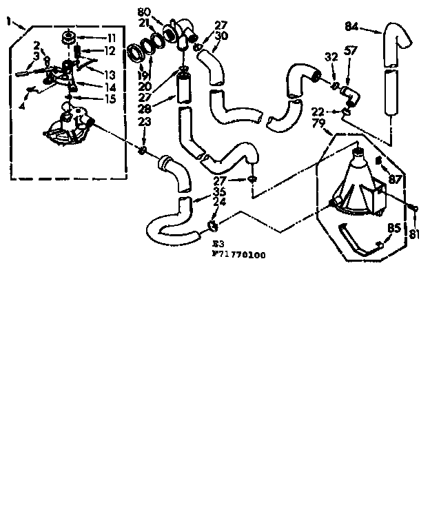 Kenmore 11071770200 water system diagram