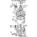 Kenmore 11071960600 tub and basket assembly diagram
