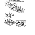 Kenmore 11071960600 top and console assembly diagram