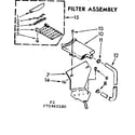 Kenmore 11071960600 filter assembly diagram
