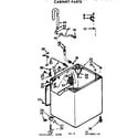 Kenmore 11071960210 cabinet parts diagram