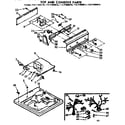 Kenmore 11071960210 top and console parts diagram