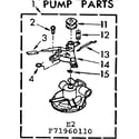 Kenmore 11071960210 pump parts diagram