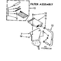 Kenmore 11071960210 filter assembly diagram