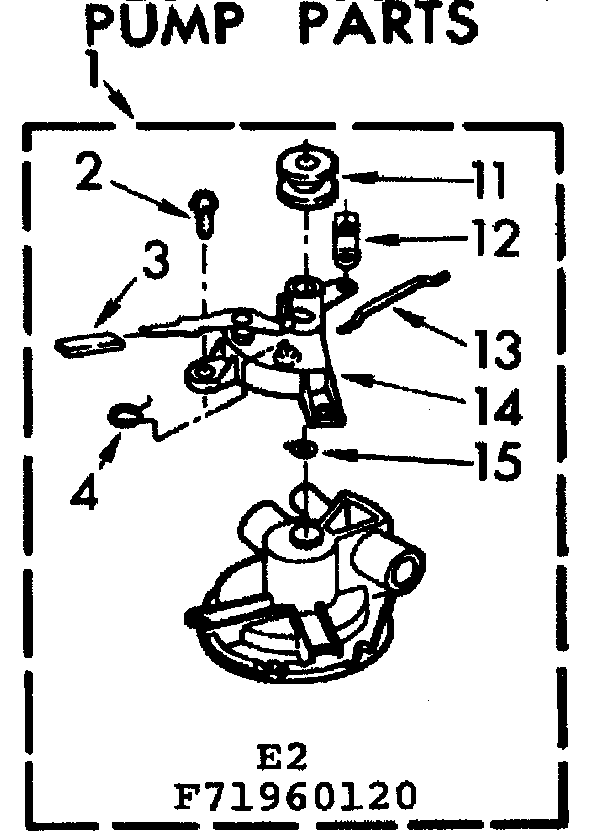 Kenmore 11071960420 pump parts diagram