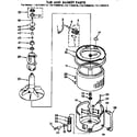 Kenmore 11071990610 tub and basket parts diagram