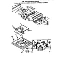 Kenmore 11071990610 top and console parts diagram