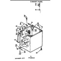 Kenmore 11071990420 cabinet parts diagram