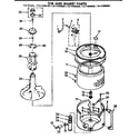 Kenmore 11071990420 tub and basket parts diagram