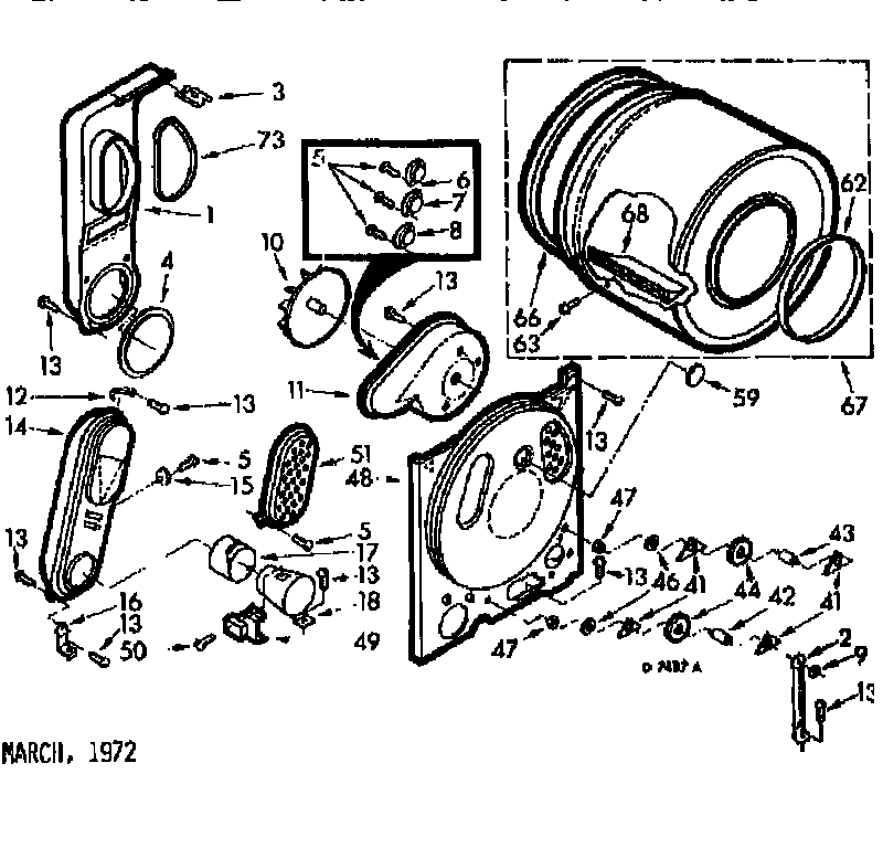 Kenmore 1107207400 bulkhead assembly diagram
