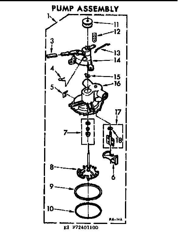 Kenmore 11072401400 pump asm diagram