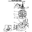 Kenmore 11072408140 tub and basket parts diagram