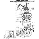 Kenmore 11072409830 tub and basket parts diagram