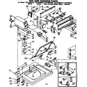 Kenmore 11072409830 top and console parts diagram