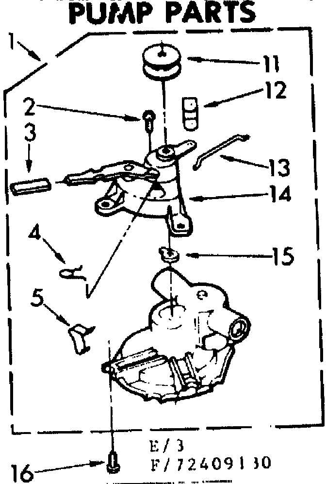 Kenmore 11072409630 pump parts diagram
