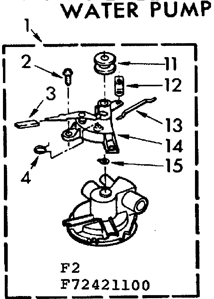 Kenmore 11072421100 water pump diagram