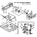 Kenmore 11072421110 top and console assembly diagram
