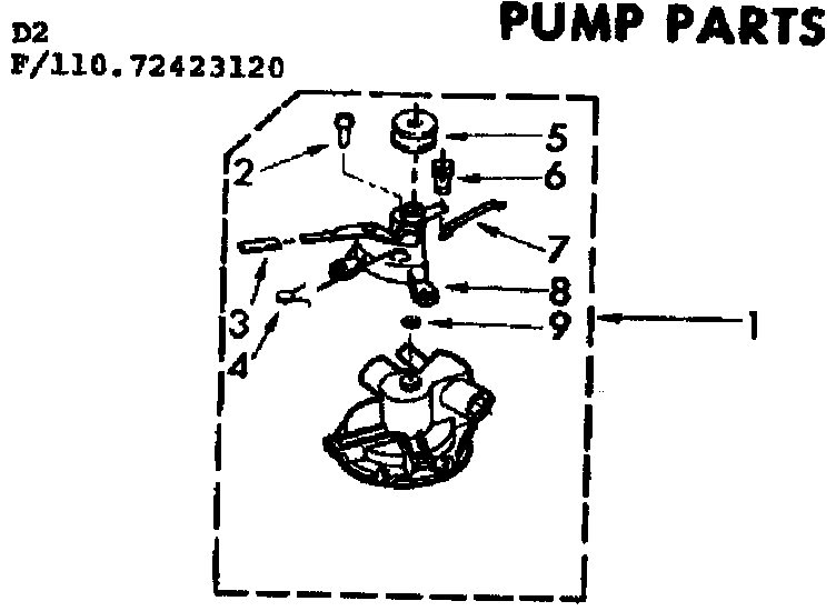 Kenmore 11072423220 pump parts diagram