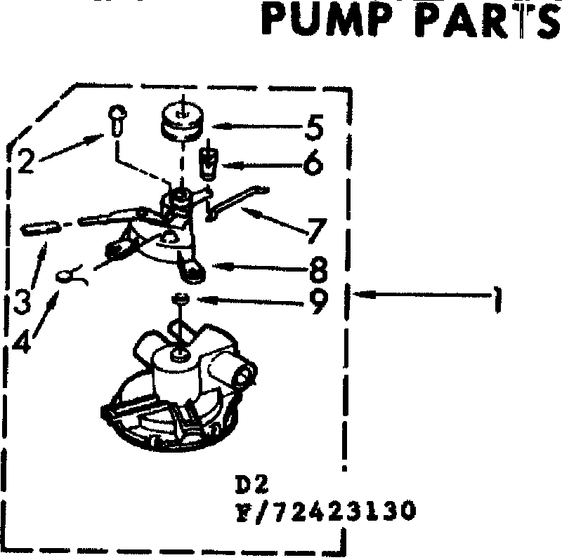 Kenmore 11072423130 pump parts diagram