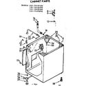 Kenmore 11072430100 cabinet parts diagram