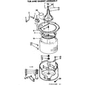 Kenmore 11073445100 tub & basket assm diagram