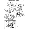 Kenmore 11073445100 top & console assm diagram