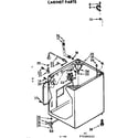 Kenmore 11072460210 cabinet parts diagram
