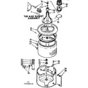 Kenmore 11072460210 tub and basket assembly diagram