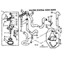 Kenmore 11072460210 water system non-suds diagram