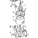 Kenmore 11072470600 tub & basket assembly diagram