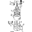 Kenmore 11072476100 tub and basket assembly diagram