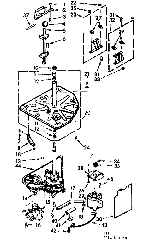 Kenmore 11072481600 drive system 60hz diagram