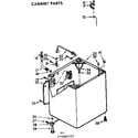 Kenmore 11072481820 cabinet parts diagram