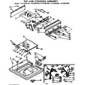 Kenmore 11072481820 top and console assembly diagram