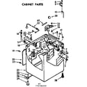 Kenmore 11072490400 cabinet parts diagram