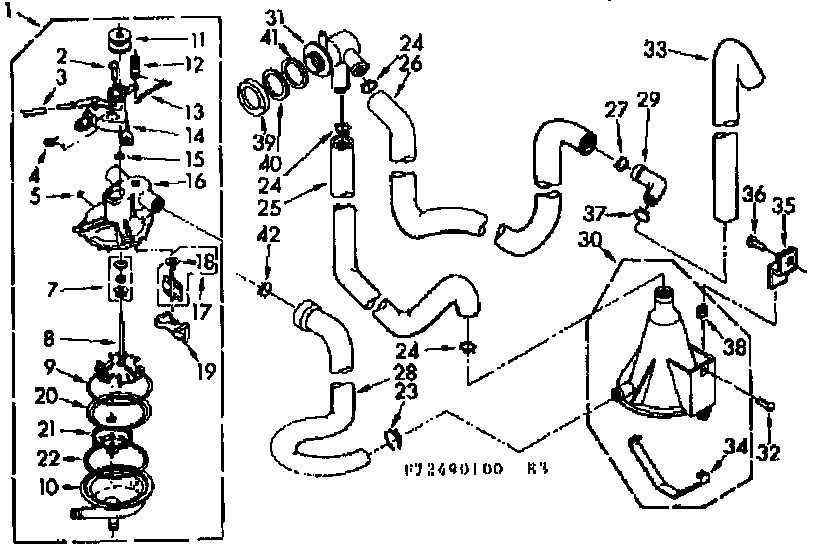 Kenmore 11072490400 water system diagram