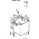 Kenmore 11073550100 cabinet parts diagram