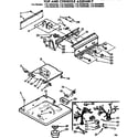 Kenmore 11073550100 top and console assembly diagram